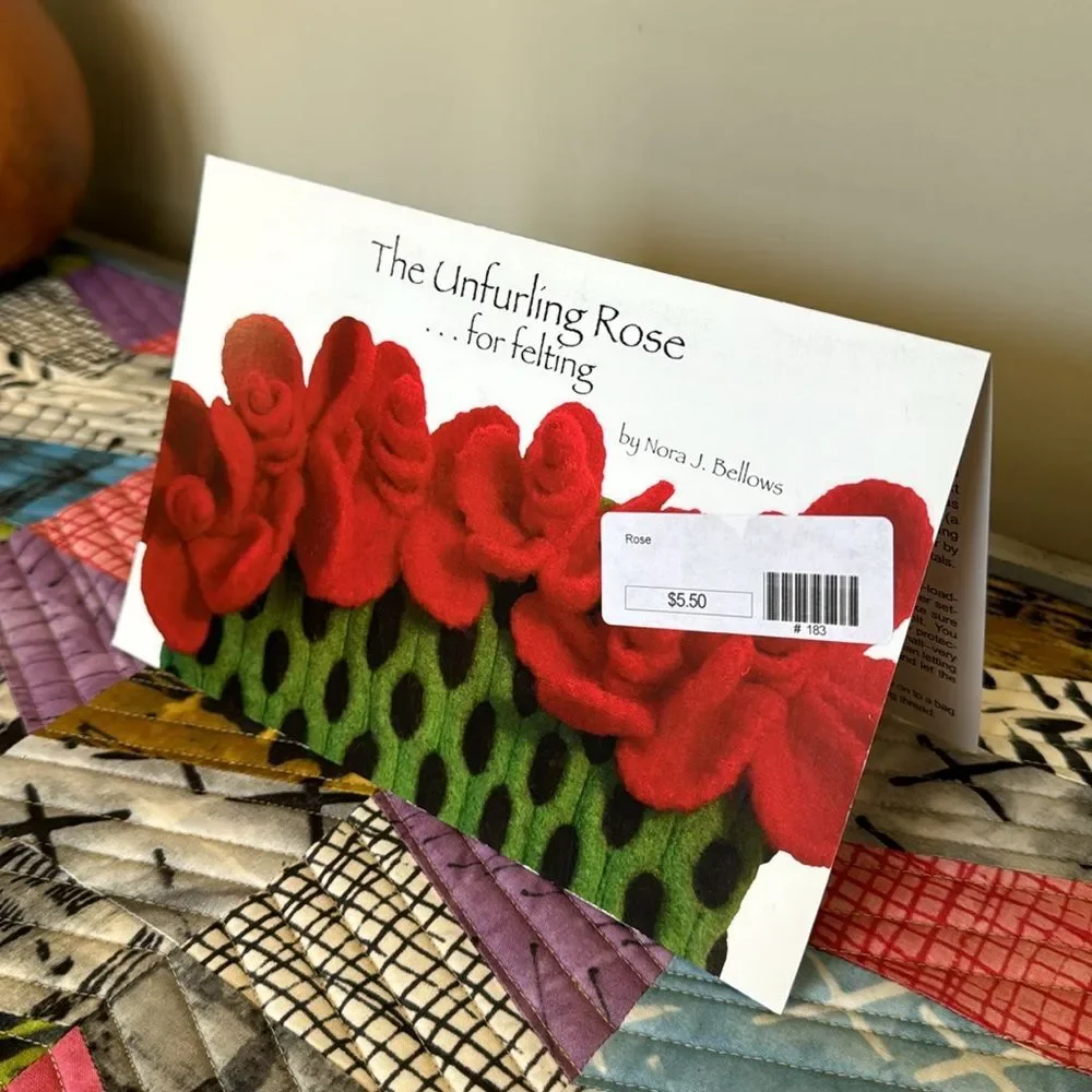 Noni Bags Pattern Unfurling Rose for Felting